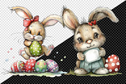 Watercolor Easter Cute Rabbit Bundle, an Illustration by Creative Art (Thumbnail 4 of 8)
