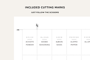 170 Spice Jar Labels Printable PDF, a Templates & Theme by OrganizationOasisRo (Thumbnail 6 of 10)