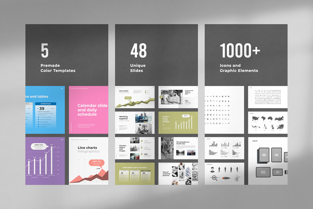 Bright PowerPoint Template, a Presentation Template by Creathrive Design (Photo 2 of 9)