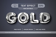 5 Metal Editable Text Effects, a Layer Style Add-On by rwgusev (Thumbnail 4 of 7)
