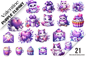 Valentine's Day Sublimation Clipart, an Illustration by DreamArtGraphic