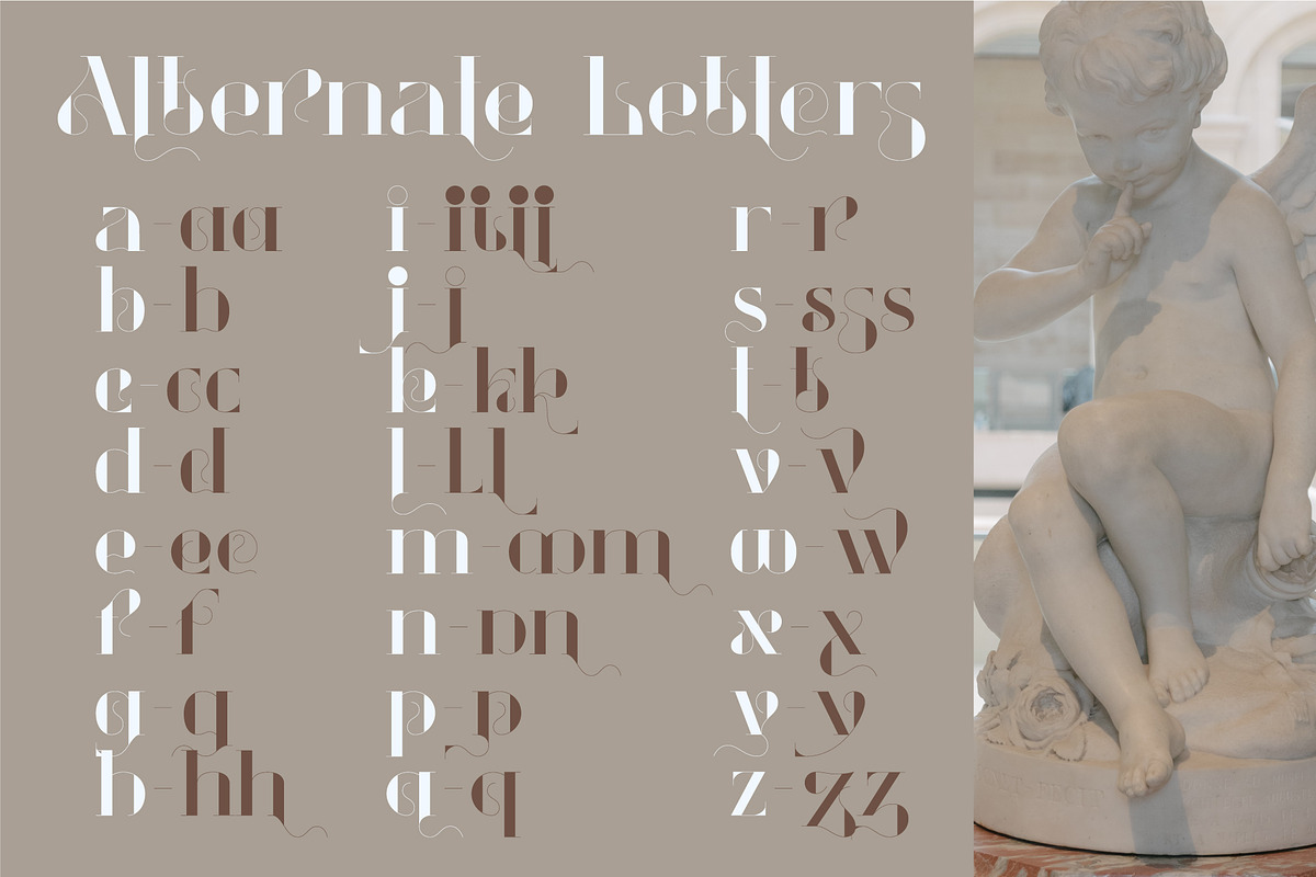 Alright - Elegant Serif Typeface, a Serif Font by Anna Zakharchenko (Photo 9 of 12)