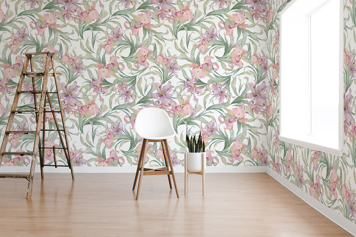 PURPLE LILIES watercolor flowers, a Decorative Illustration by Yuliia Lashevska (Photo 9 of 14)