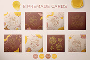 Floral Beauty Set. Daring Sunflower., a Texture Illustration by Illustana (Thumbnail 6 of 10)
