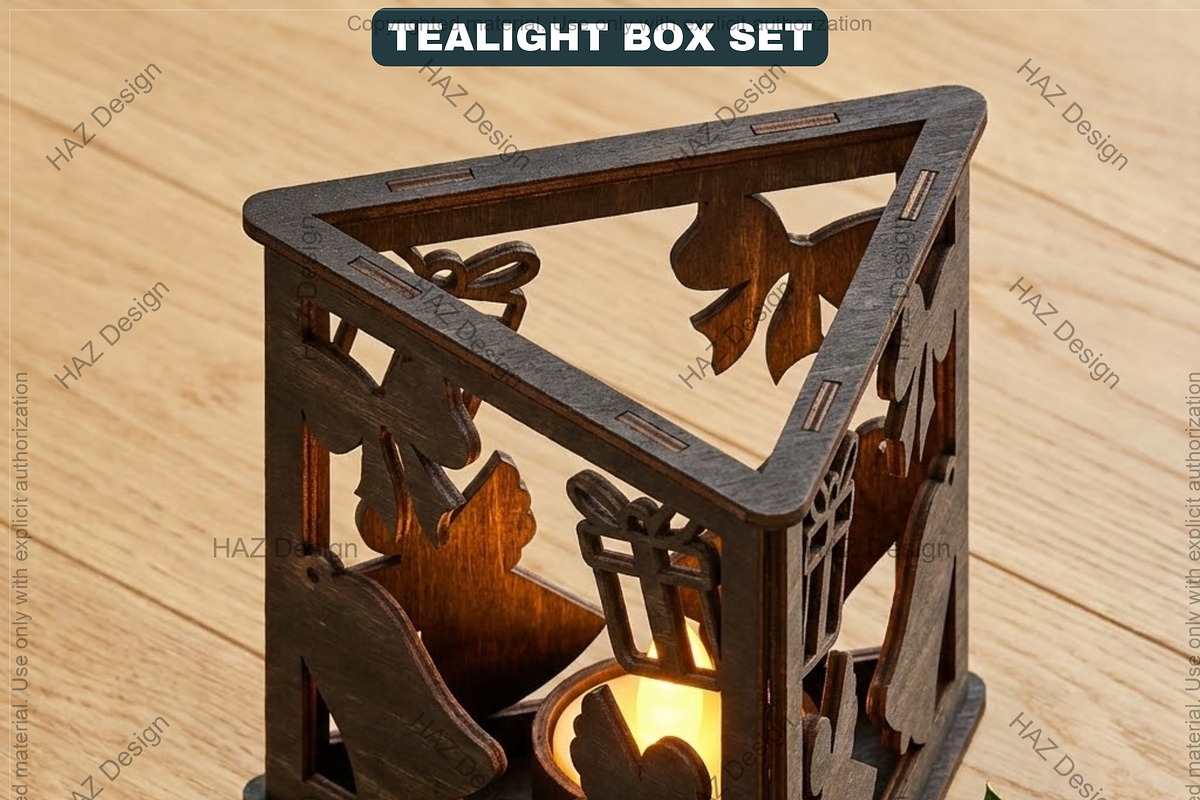 Tealight Holder, Xmas Table Centerpi, a Graphic by AtacanDigital (Photo 6 of 10)