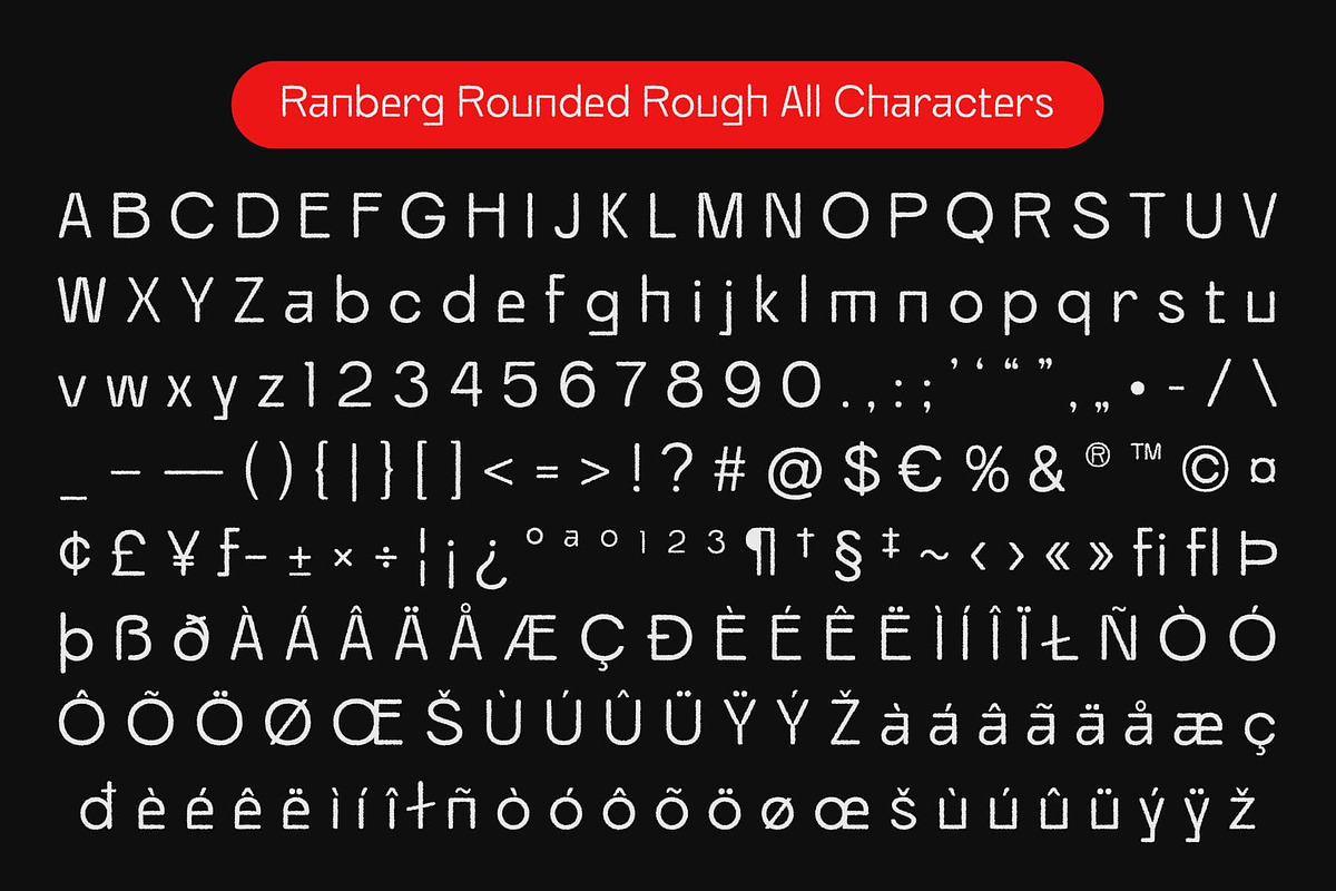Ranberg Rounded Rough, a Sans Serif Font by Craft Supply Co. (Photo 8 of 8)
