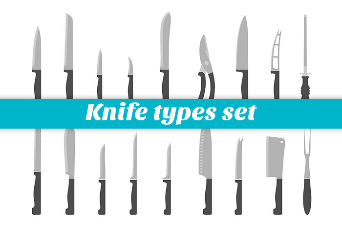Knife Types Set by Primulas Shop  Creative Market