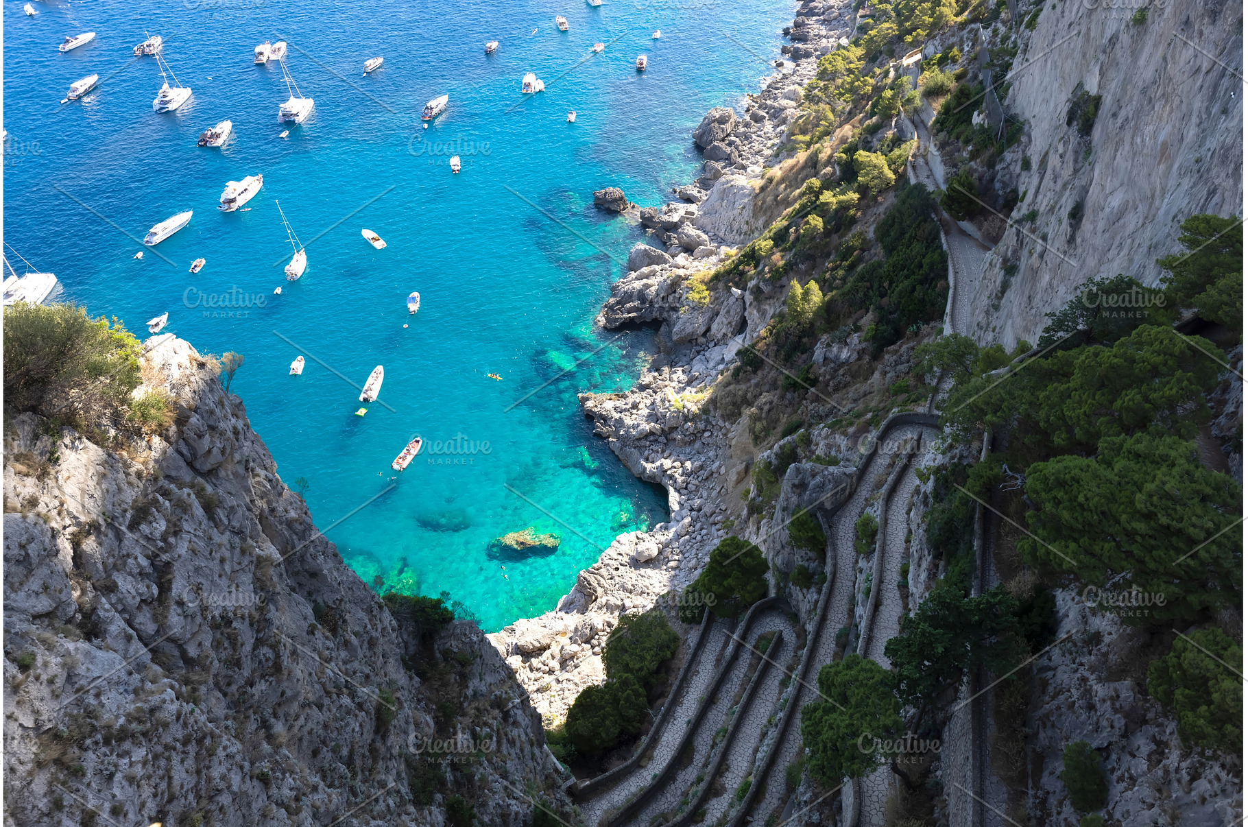 Italy, scenic views of Capri Island, an Architecture Photo by Web Engine Design