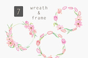 Watercolor tulip Flowers clipart, a Seasonal Illustration by Daryartsy (Thumbnail 2 of 9)