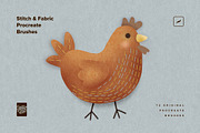 Stitch & Fabric Procreate Brushes, a Brush Add-On by Creative Veila (Thumbnail 9 of 10)