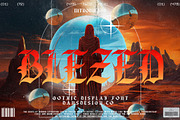 BLEZED Blackletters Gothic Display, a Blackletter Font by dansdesign (Thumbnail 1 of 8)