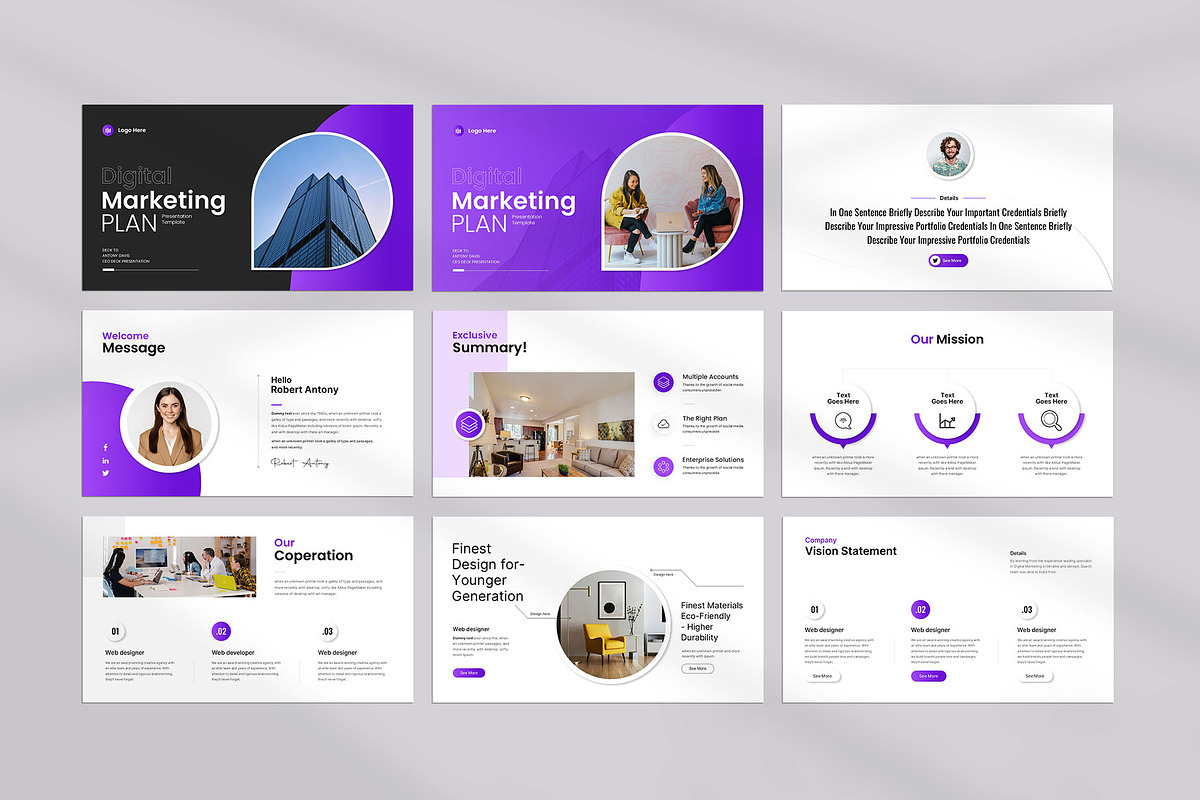 Marketing Plan Presentation, a Presentation Template by KreateTribe (Photo 5 of 5)