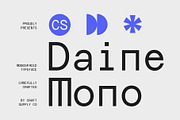 CS Daine Mono – Monospaced Font, a Sans Serif Font by Craft Supply Co. (Thumbnail 1 of 8)