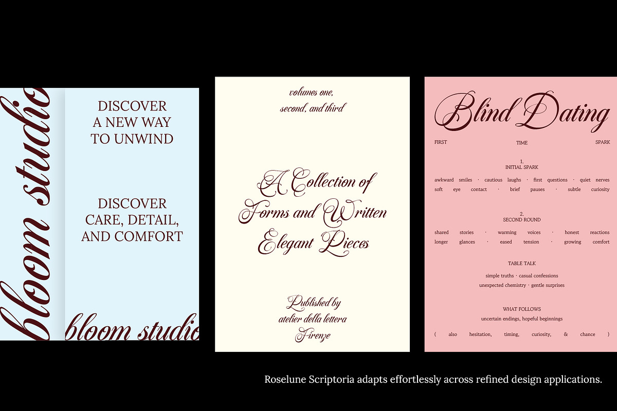 Roselune Scriptoria - Script Font, a Script Font by Inviline.co (Photo 9 of 10)