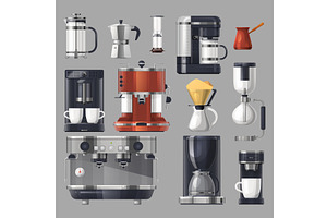 Coffee Maker Machines, Cafe Barista