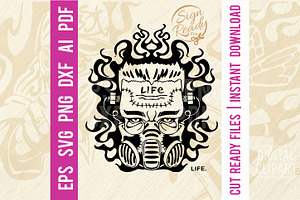 Life SVG - Graffiti Sticker SVG