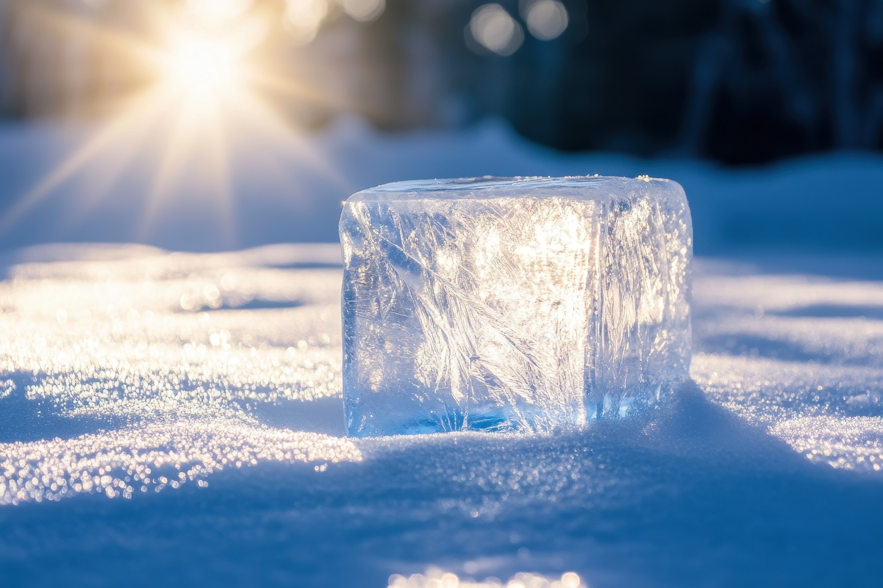 Sparkling translucent ice block glis, a Photo by Iftikhar Alam