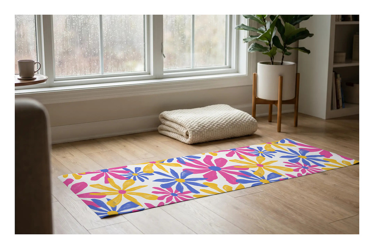 Petal Parade Retro Daisy Pattern, a Pattern Graphic by Annie Tyndall Creative (Photo 3 of 12)