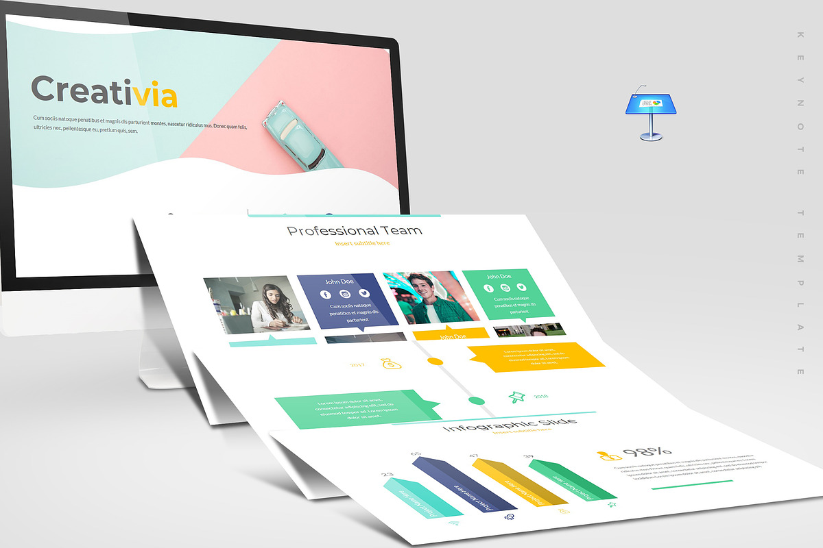 Creativia - Keynote Template, a Presentation Template by AQR Studio