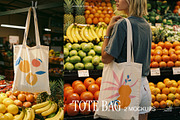 Fruit Market Tote Bag Mockup Bundle, an Apparel Mockup by Goodies.Buro (Thumbnail 1 of 3)