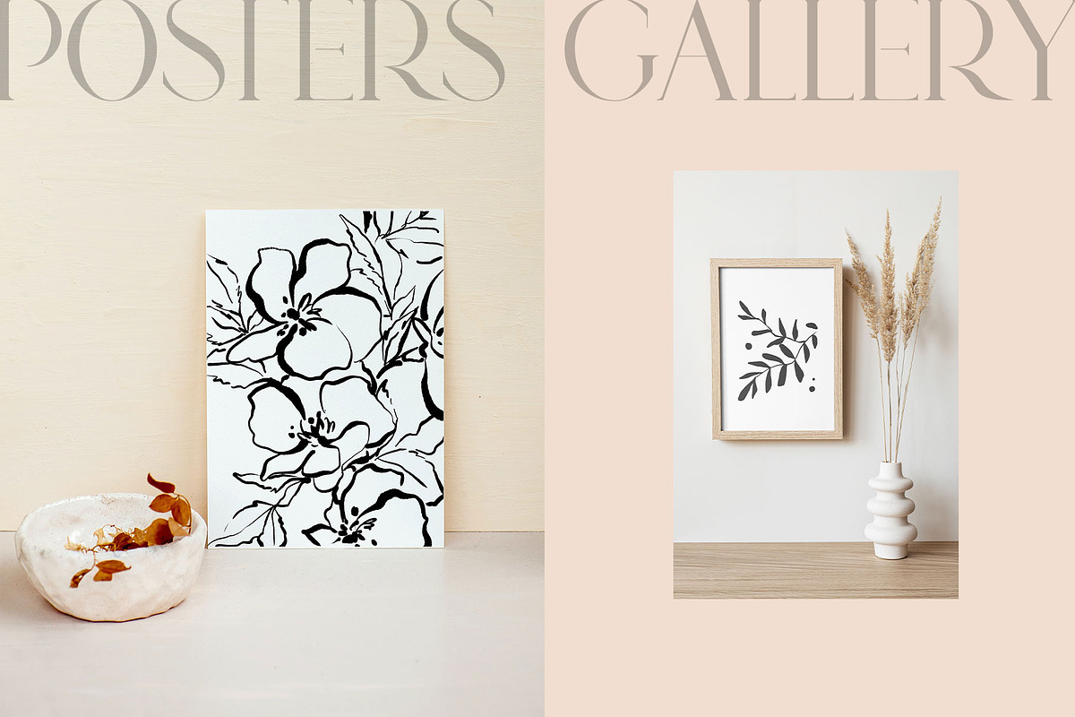 ABSTRACT MODERN POSTERS GALLERY, a Decorative Illustration by Yuliia Lashevska (Photo 4 of 13)