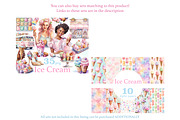 Ice Cream Papers | Pastel Pattern, a Pattern Graphic by GlamArtZhanna (Thumbnail 2 of 4)