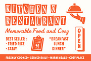Retro Food Branding - Font Bundle, a Script Font by Edignwn Type (Thumbnail 3 of 12)