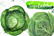 Vegetables. Watercolor clipart., an Illustration by LABFcreations (Thumbnail 7 of 11)