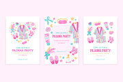 Pajama party invitation templates, an Invitation Template by Viaireshop (Thumbnail 1 of 7)