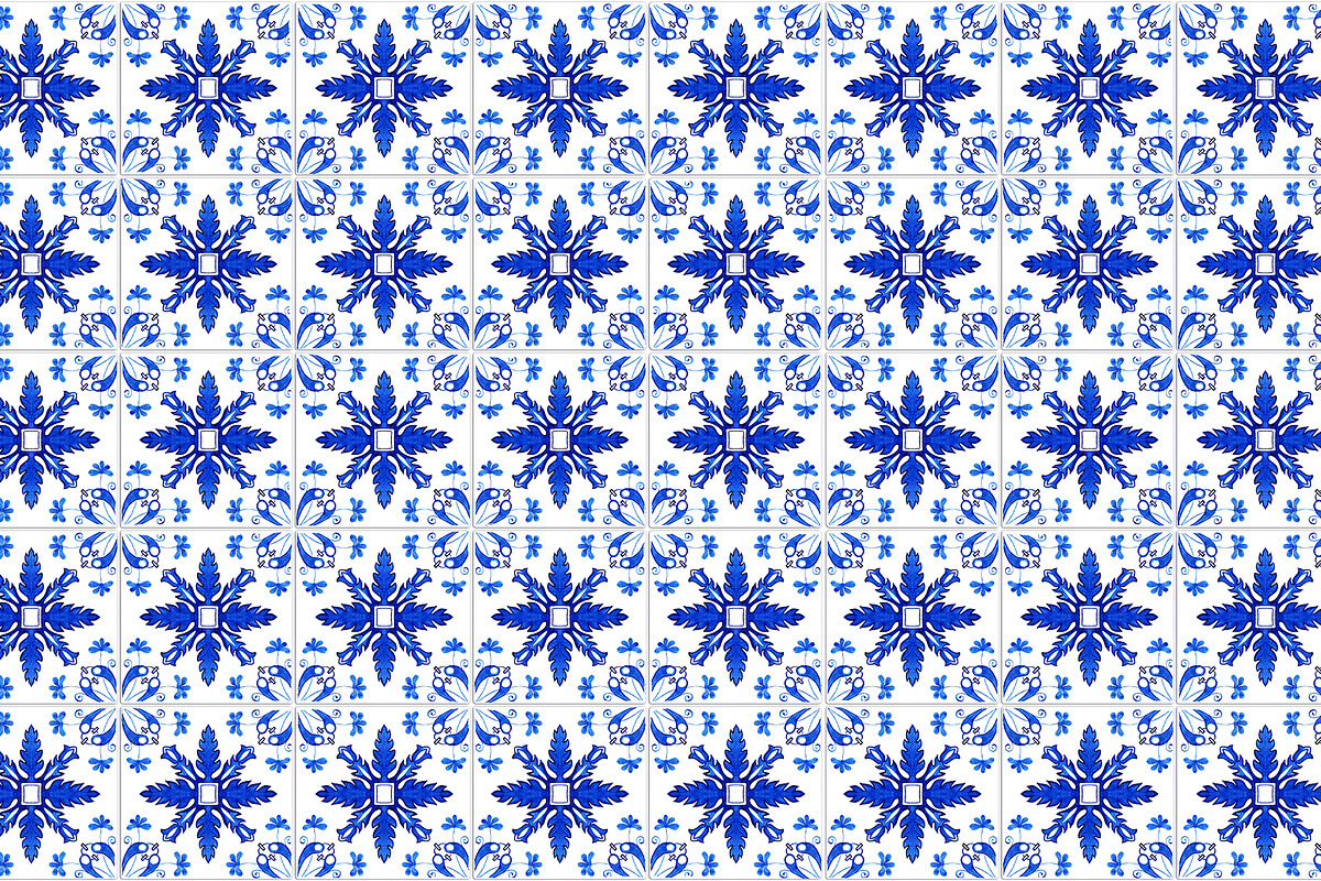 Portuguese Tiles Digital Papers Set2, a Pattern Graphic by ilonitta (Photo 7 of 11)