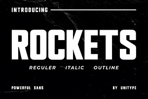 ROCKETS - A Powerful Sans Serif