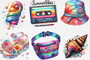 Funky Summer Sublimation Clipart, an Illustration by Designking (Thumbnail 2 of 4)