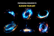 Magic Blue Golden Overlay Effects, an Object Graphic by Mikel Blazgad (Thumbnail 4 of 11)