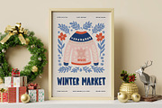 Modern Winter 2 | Wall Art Creator, an Object Graphic by Leleka.Store (Thumbnail 14 of 17)