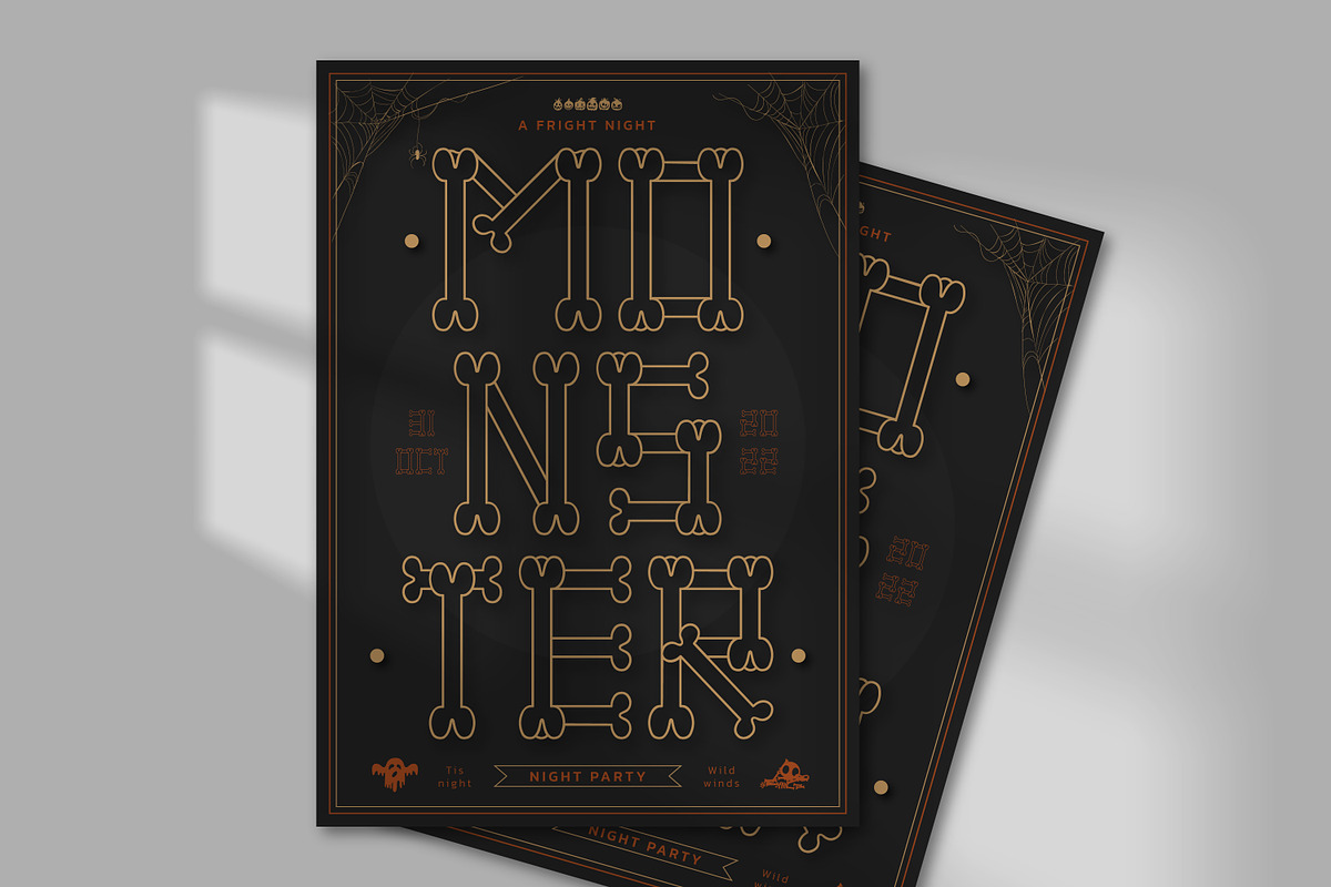 Bones Halloween Display Font, a Serif Font by infernostudio3 (Photo 3 of 11)