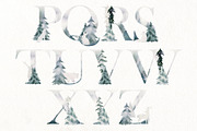Watercolor winter forest., a Decorative Illustration by TaPilipa (Thumbnail 3 of 9)
