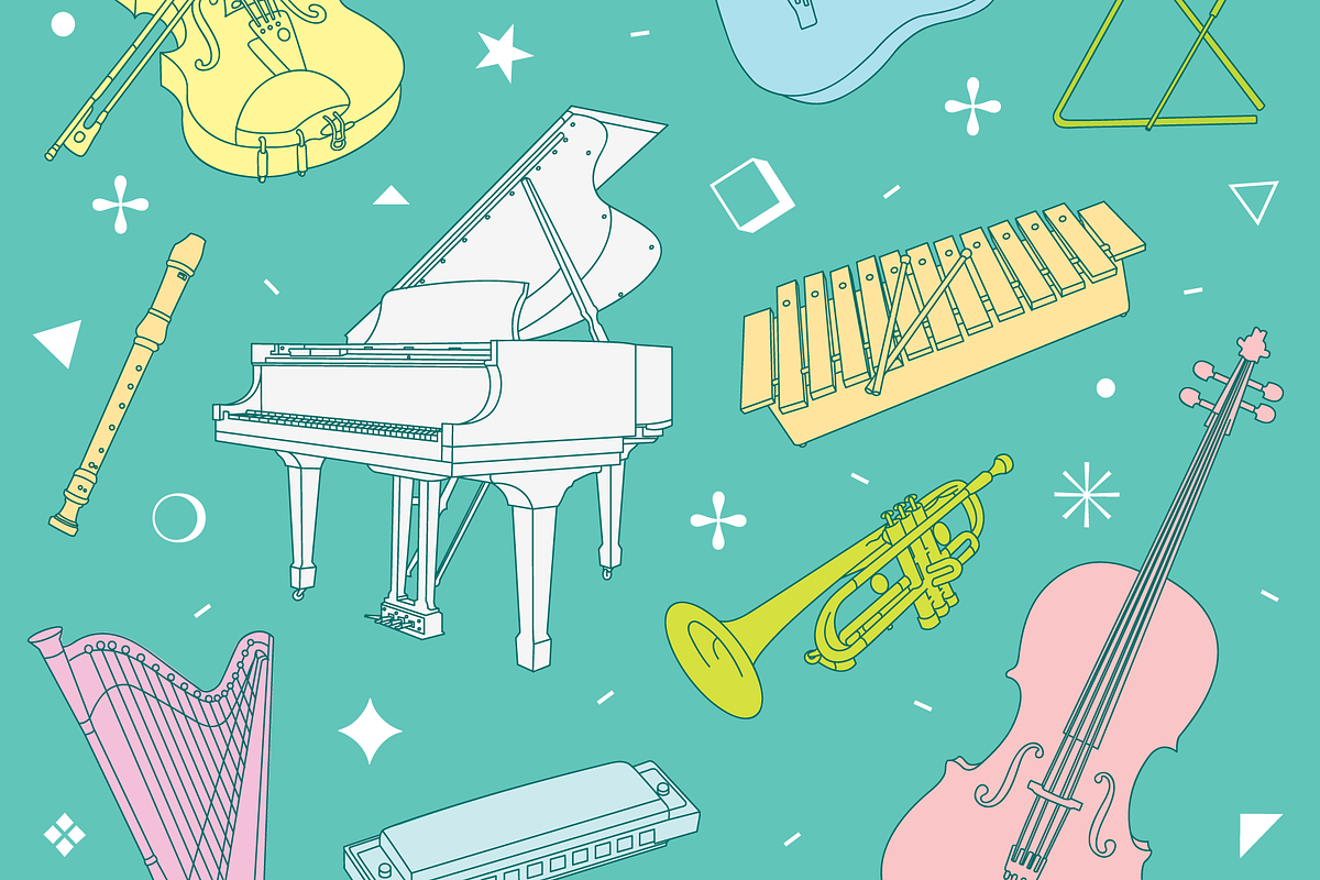 Playing Music with Fun, a Pattern Graphic by Graphic Cook