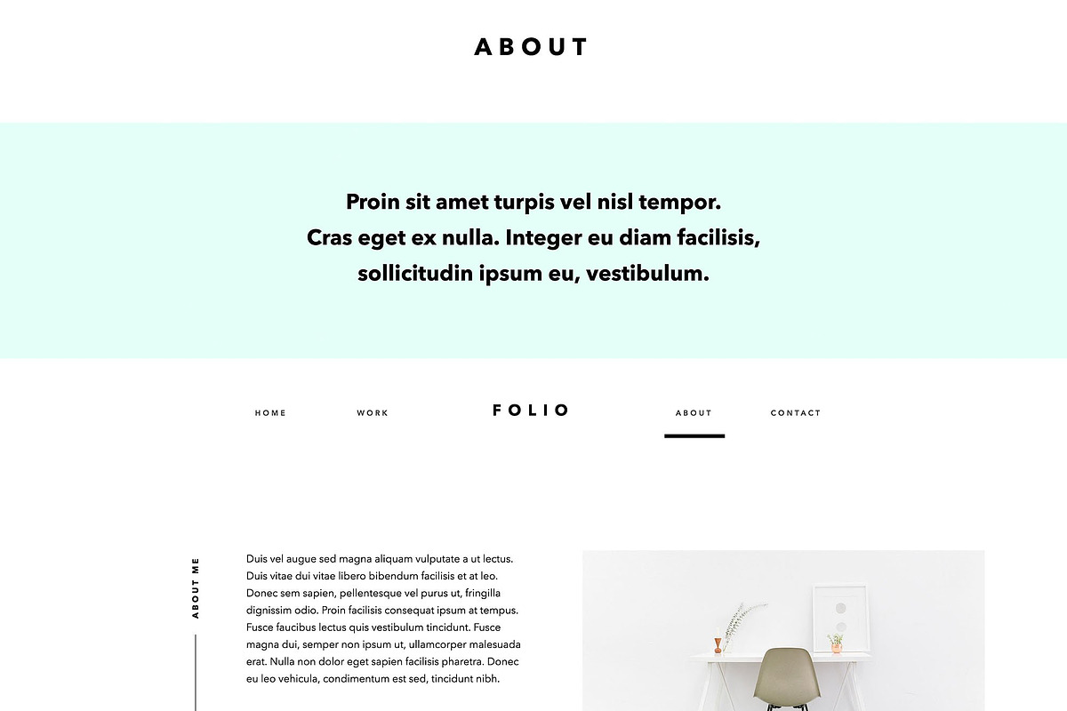 FOLIO | Adobe Muse Website Template, a Websites & App Template by Basic Creations (Photo 2 of 6)