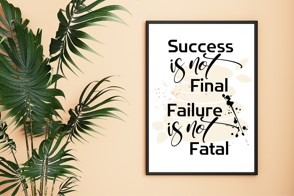 success printable wall art quote, a Poster Template by Digiteve (Photo 4 of 6)