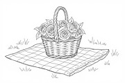 Spring Flower Coloring Art, an Illustration by hafijul (Thumbnail 5 of 9)