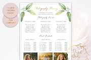 PSD Photography Pricing Guide #10, a Flyer Template by The Dutch Lady Designs (Thumbnail 2 of 6)