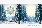 Winter forest landscape, an Illustration by Countryside life (Thumbnail 4 of 7)