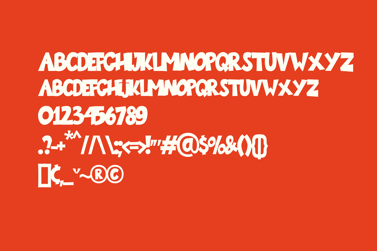 Comical Display Logo Type Font, a Sans Serif Font by Ardb (Photo 4 of 4)