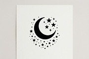 50 Crescent Moon with Stars, an Empty State Illustration by Amazin_art (Thumbnail 41 of 47)