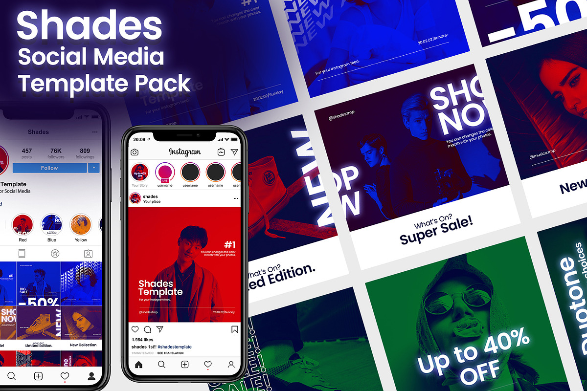 Shades Social Media Template, a Social Media Template by Visualin.std (Photo 4 of 8)