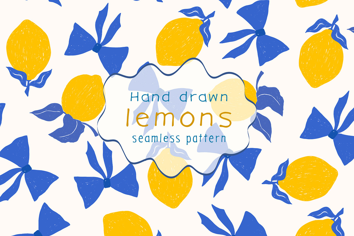 Lemons Pattern, a Pattern Graphic by Groovy Arts (Photo 1 of 5)