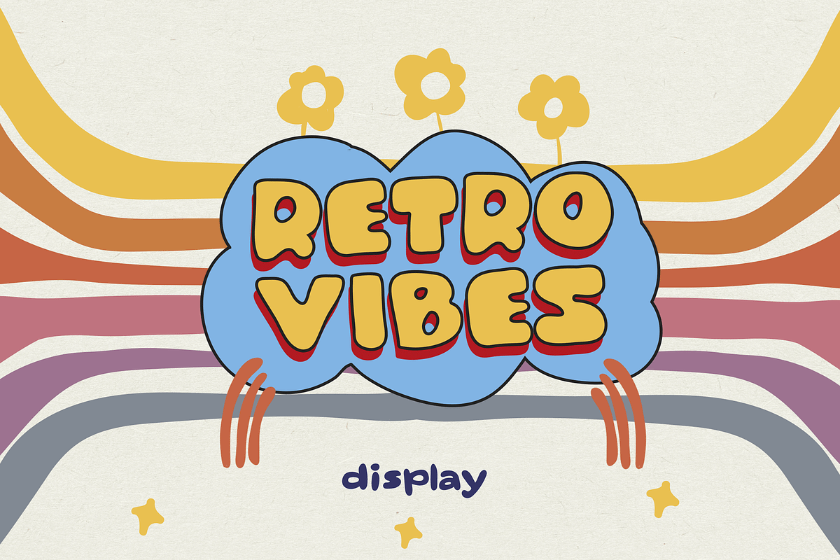 Retro Vibes|Quotable|Hand Drawn Font, a Font by Aleksandra Slowik (Photo 2 of 10)