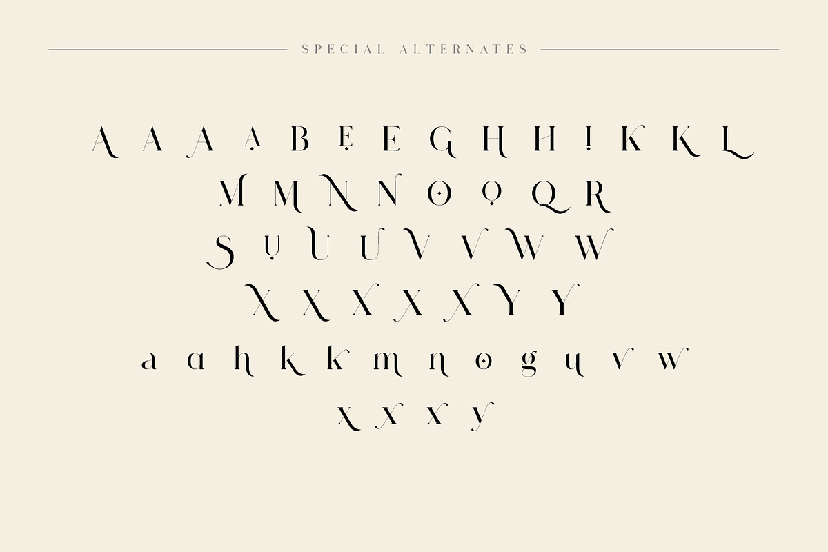 Lostgun Plus | Stylish Typeface, a Serif Font by Qaratype (Photo 16 of 20)