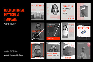 Bold Editorial IG Templates