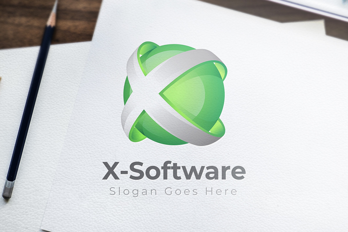 X-Software Logo, a Branding & Logo Template by Diersyanart
